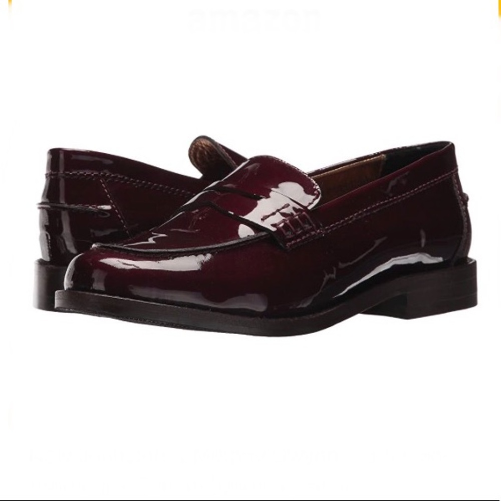 Johnston & Murphy Gwynn Penny Loafer Bordeaux Patent Leather Loafer